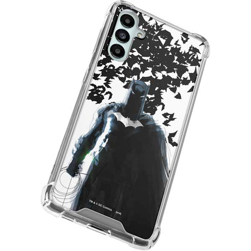 DC Comics Batman Holding batarang Art Galaxy A15 5G Clear Case